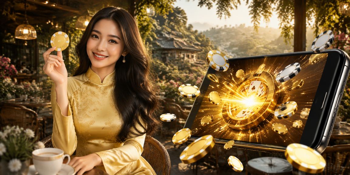 Trò chơi bài tại Đà Lạt với phong cách áo dài Việt Nam
